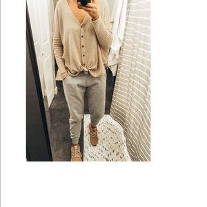 Loose Blouse Short Sleeve V Neck Button Down